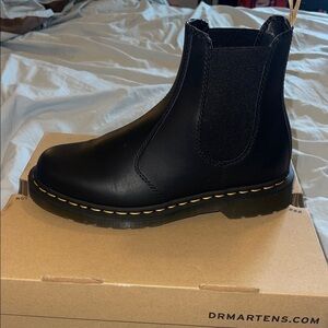 Dr. Martens Black Leather Ankle Boots